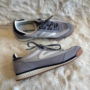 Tretorn Women's Sneakers in Gray and White